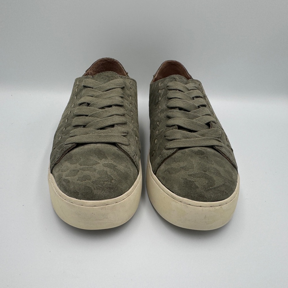 Frye Women’s Lena Low Lace Suede Sneaker, Olive Green, SIZE: 7 - Picture 3 of 12